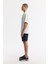 Erkek Beyaz Oversize Fit Apaj Yaka %100 Keten Kısa Kol Rahat Kesim Gömlek A51y2209 3