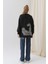 32112 Kadın Arkası Leopar Detaylı Sweatshirt 4