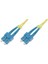 SC-SC Fiber Optik Patch Kablo, 9/125 µ, Singlemode, 3.0mm, Duplex, OS2, LSZH, 10 metre 1