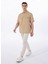 Deve Tüyü Erkek Apaş Yaka Relaxed Fit %100 Keten Gömlek F5SM-GML 2722 2
