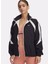 6000278-001 Icon Crinkle Track Jack Siyah Loose Fit Düz Kadın Zip Ceket 1
