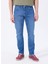 Orta Bel Slim Fit Mavi Erkek Denim Pantolon Vegas Slım - 1011 3