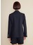 Slim Fit Lacivert Kadın Ceket Logo Nakışlı Yarım Astar Mono Blaze 4