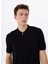 Gmg Fırenze Polo Yaka Slim Fit Siyah Erkek Kazak GU25MSS04016 1