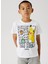 Baskılı Beyaz Erkek Çocuk T-Shirt 13240895 1