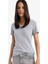 Slim Fit Dar Kesim V Yaka Basic Düz Ribana Kısa Kollu Tişört I1080AZ25SP 1