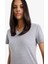 Slim Fit Dar Kesim V Yaka Basic Düz Ribana Kısa Kollu Tişört I1080AZ25SP 5