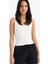 Slim Fit Dar Kesim Basic Düz Yuvarlak Yaka Fitilli Kaşkorse Atlet E5540AX25SM 1