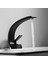Modern Banyo Havza Musluğu, Tek Kulplu Sıcak ve Soğuk Su Şelalesi Siyah (Yurt Dışından) 5
