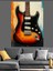 Klasik Elektro Gitar Dekoratif Kanvas - Mdf Ahşap Tablo 3