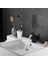 Banyo Havza Musluğu Soğuk Sıcak Döndürme Mikseri Vinç Musluğu Siyah Şelale Lavabo Mikserleri (Yurt Dışından) 4