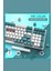 Mekanik Oyuncu Klavyesi Red Switch Retro Dizayn 9 Işık Animasyonlu Rainbow LED Işıklı Gaming Klavye 2