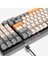 Mekanik Oyuncu Klavyesi Red Switch Retro Dizayn 9 Işık Animasyonlu Rainbow LED Işıklı Gaming Klavye 2