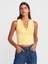 21005 Yıkama Efetkli Crop Top-Çağla 1
