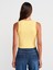 21005 Yıkama Efetkli Crop Top-Çağla 2
