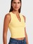 21005 Yıkama Efetkli Crop Top-Çağla 3