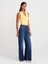 21005 Yıkama Efetkli Crop Top-Çağla 4