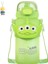 Çilek Ayı Üç Gözlü Buzz Lightyear Dudu Doğrudan Içme Termos Bardak 460ML Pop-Up Kapaklı Pipetli Bardak (Yurt Dışından) 1