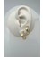 14 Ayar Altın Mini Yıldız Figürlü Taşlı Küpe KRS-K114-14GEZ 2