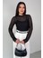 BLZ-06279 Siyah Astarlı Transparan Uzun Kollu Bluz 5