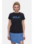 Isolde Açık Sarı Bisiklet Yaka Baskılı Standard Fit Kadın Tshirt 1