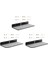 3x Duvar Rafı Hoparlör Standı, Bluetooth Hoparlör, Web Kamerası, Cep Telefonları Için Akrilik Montaj Ekranı, Oyuncak-Siyah (Yurt Dışından) 1