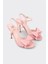 Pembe Kadın Topuklu Sandalet 2