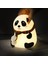 Karikatür Panda Silikon Lamba USB Şarj Renkli Patting LED Atmosfer Başucu Gece Çocuk Hediyesi (Sevimli) (Yurt Dışından) 4