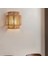 Japon Wabi-Sabi Retro Rattan Dokuma Duvar Lambası LED Aplikler E27 Ampullü Oturma Odası Yatak Odası Başucu Koridor (Yurt Dışından) 4