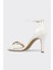 Beyaz Kadın Topuklu Sandalet 3