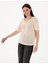 Kadın Krem Comfort Fit Tişört 50301492-VR071 1