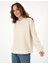 Kadın Krem Comfort Fit Sweatshirt 50301468-VR071 1