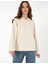 Kadın Krem Comfort Fit Sweatshirt 50301468-VR071 3