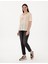 Kadın Krem Comfort Fit Tişört 50301492-VR071 4