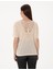 Kadın Krem Comfort Fit Tişört 50301492-VR071 5