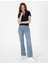 Kadın Lacivert Slim Fit Basic Tişört 50306039-VR033 5