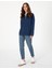 Kadın Lacivert Regular Fit Modal Kumaş Sweatshirt 50308116-VR033 4