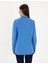 Kadın Mavi Comfort Fit Uzun Kollu Gömlek 50311566-VR036 5
