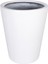 Fiber Saksı Düz Konik Küçük Beyaz 45X37,5 Cm. 2