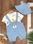 Slopet Tulum Kulaklı Çıtçıtlı Badili Cep Detaylı Erkek Bebek Takım 1
