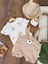 Slopet Tulum Kulaklı Çıtçıtlı Badili Cep Detaylı Erkek Bebek Takım 1