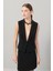 V Yaka Düğmeli Yelek Siyah K2517017_001 1