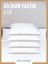 4 Adet Silikon Yastık 800 gr Mikrofiber Kumaş Silikon Elyaf Dolgulu Ev Otel 4'lü Çeyiz Yastığı 3