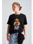 Teddy Bear Snow Beach Baskılı %100 Pamuk Erkek Oversize Çocuk Tişört 5