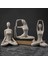 Yoga Pozu Heykel Figürü Nordics Oturma Odası Ev Dekorasyonu B (Yurt Dışından) 3