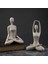 Yoga Pozu Heykel Figürü Nordics Oturma Odası Ev Dekorasyonu A (Yurt Dışından) 4