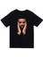Unisex Siyah Drake Baskılı T-Shirt 1