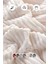 Sherpa Battaniye Çift Kişilik Çizgili Yumuşak Peluş Wellsoft Yatak Örtüsü Krem Kırık Beyaz 4