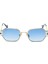 Diamente C1 52 Unisex Oval Gold Metal Güneş Gözlüğü 2