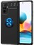 Xiaomi Redmi Note 10 Pro Kılıf Tqr Ravel Silikon Kapak-Siyah-Mavi 1